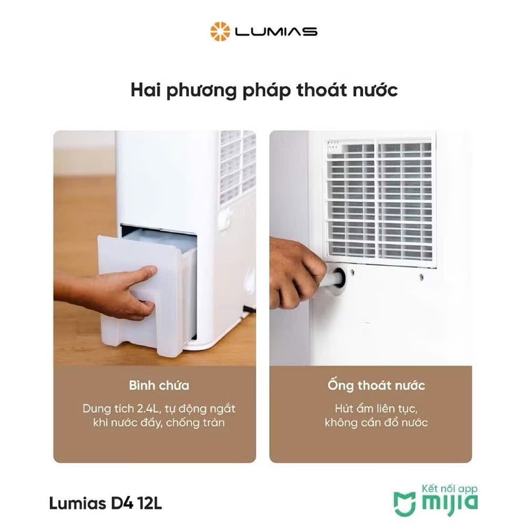 Máy hút ẩm thông minh Lumias NWT D4 12L
