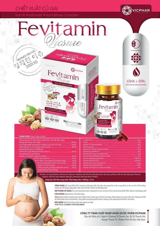 Fevitamin Faco h/30v sắt