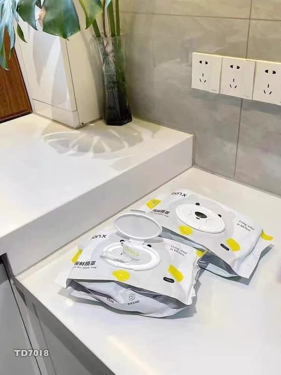 Set 100 túi màng bọc thực phẩm mẫu mới cực tiện gọn mà rất dễ dùng nha