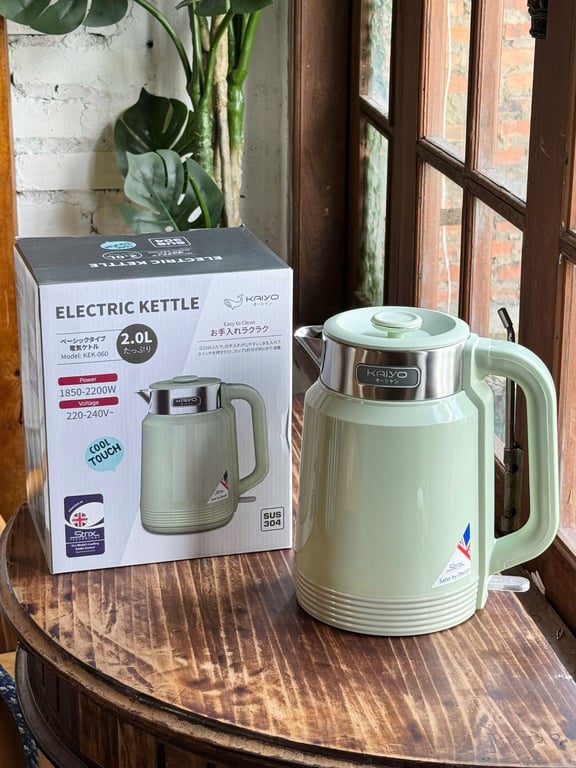 Ấm siêu tốc 2 lớp Cool touch Kaiyo size 2L