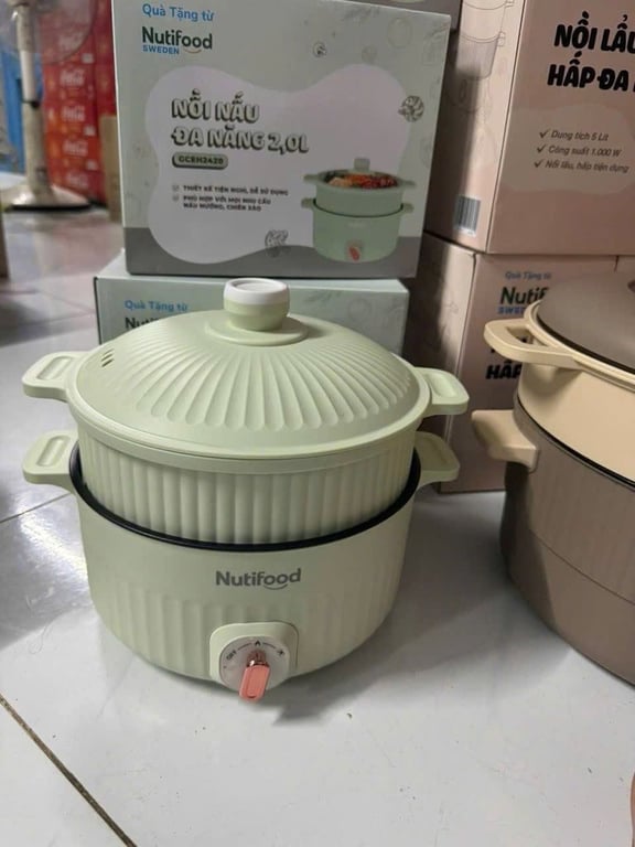NỒI LẨU ĐIỆN - HẤP ĐA NĂNG 2L GREEN COOK
