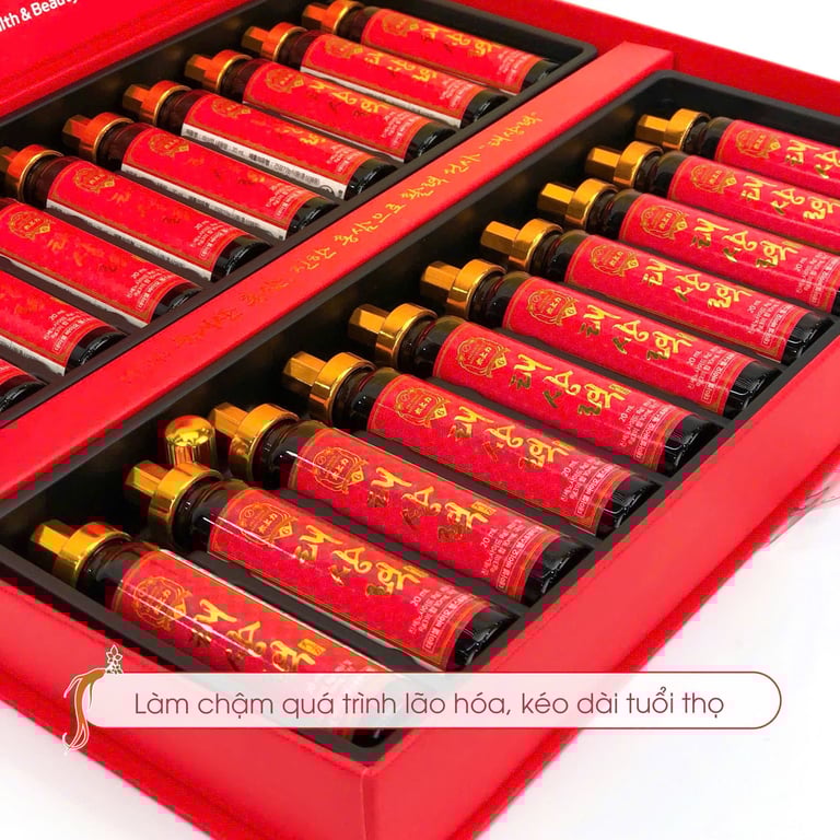 Thiên sâm nước 6 năm tuổi 20 ống