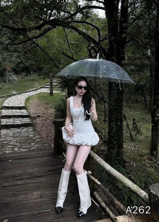 A262- váy lông dáng bí