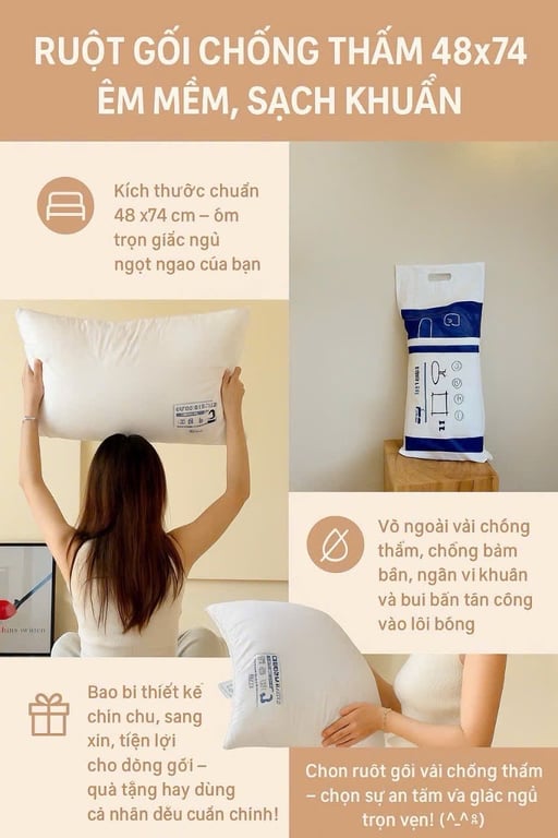 RUỘT GỐI CHỐNG THẤM