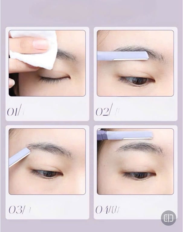 bộ 2 dao cạo lông mày AMORTALS