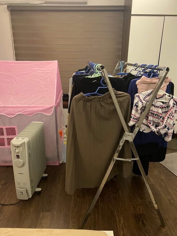 GIÀN PHƠI ĐỒ THÔNG MINH GẤP GỌN INOX 304