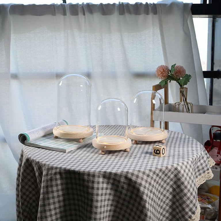 Mái vòm kính có đèn led size 10*16cm