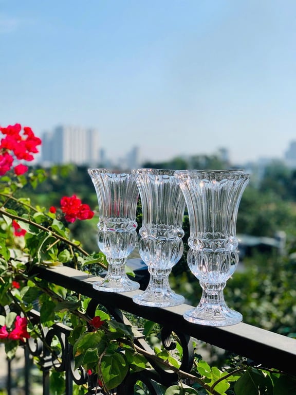 Lọ hoa thủy tinh cao 25cm