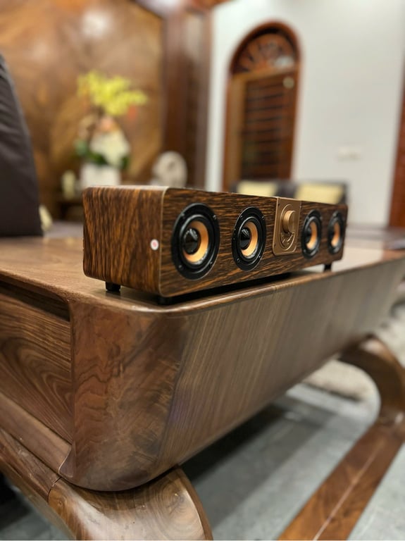 Loa Bluetooth Vỏ Gỗ óc chó