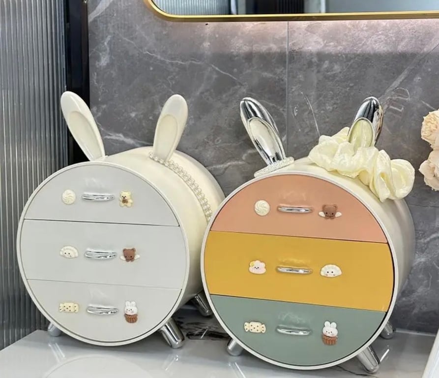 KỆ MỸ PHẨM TAI THỎ XINH ĐẸP