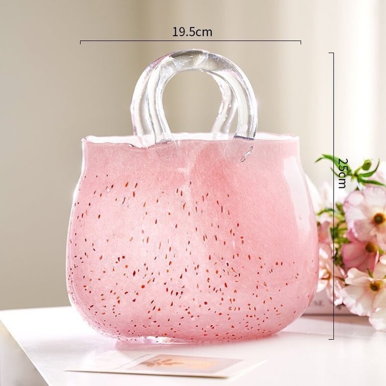 GIỎ CẮM HOA/LÀN HOA THUỶ TINH PHONG CÁCH BẮC ÂU 25CM