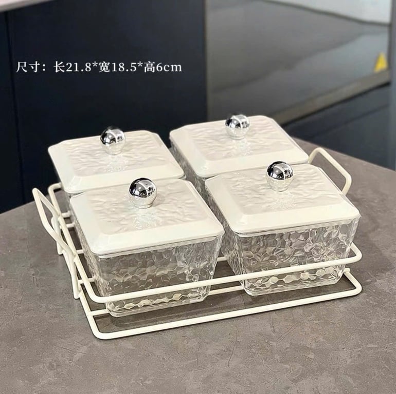 Khay mứt 4 ngăn-6 ngăn phong cách Bắc Âu