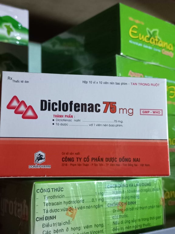 Diclofenac 75mg đồng nai h/100v nén
