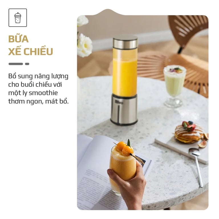 MÁY XAY SINH TỐ CẦM TAY OLIVO PB01