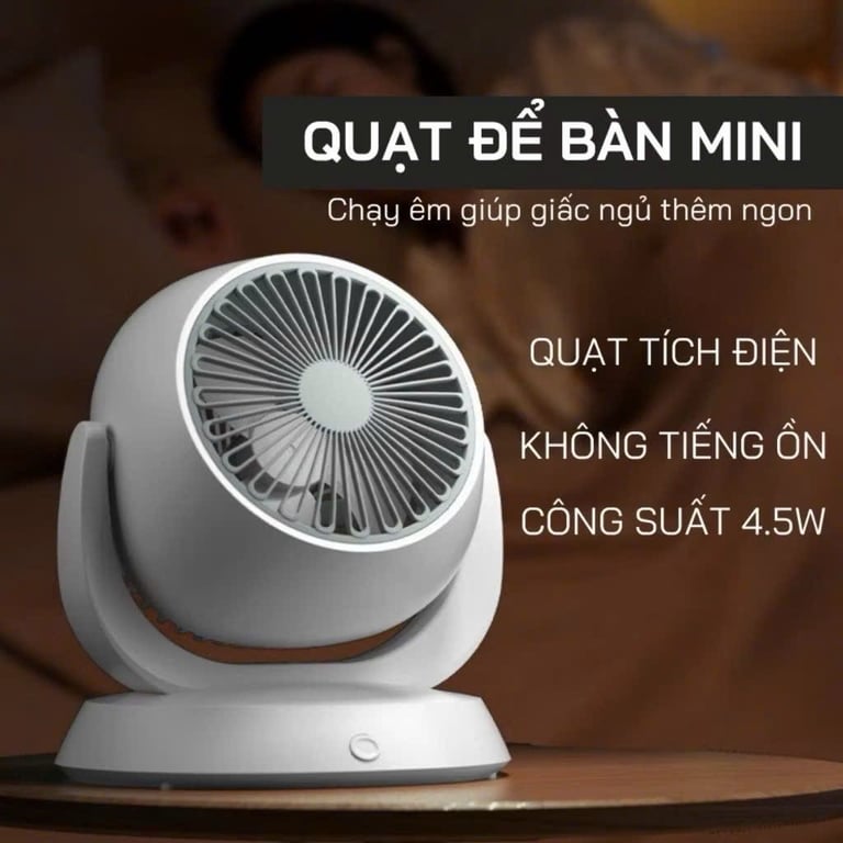 QUẠT TÍCH ĐIỆN MINI FAN F3