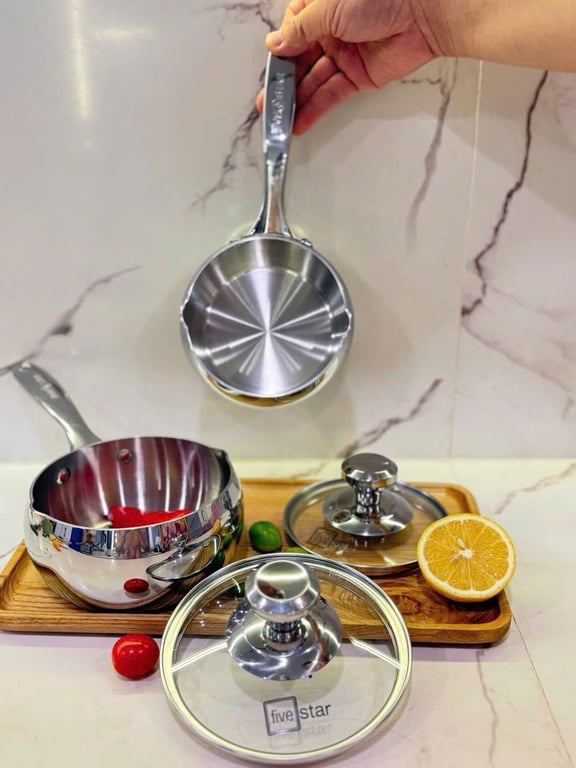 QUÁNH FIVESTAR đúc liền nguyên khối 12CM VÀ 14CM DÁNG QUẢ TÁO