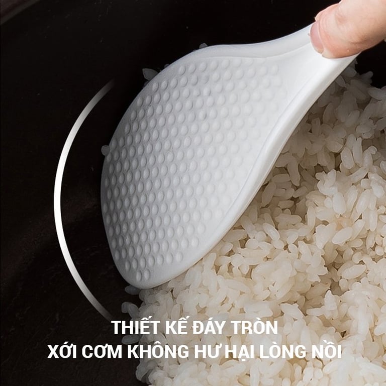 🦋 Muôi xới cơm kèm giá đựng Nhật Bản