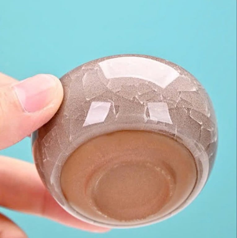 Bộ trà sứ men rạn cao cấp ( 1 ấm+ 4 chén) - GHA200