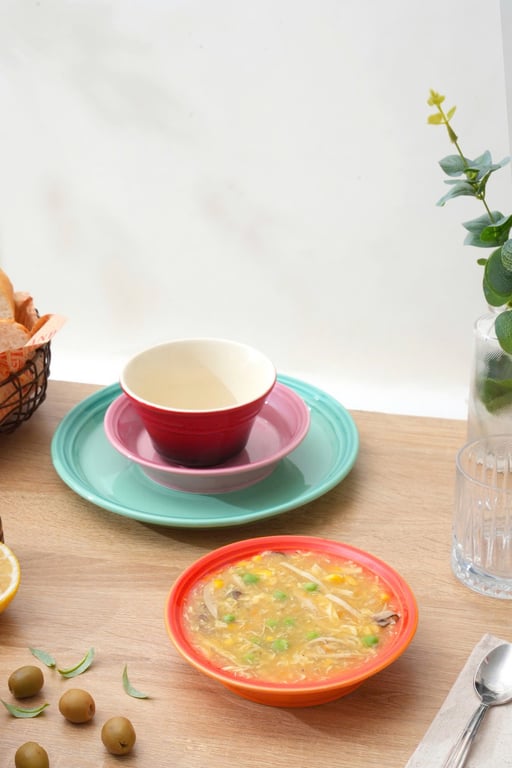 Bộ 6 bát cơm gốm sứ cầu vồng Kaiyo - size 11.4cm (mã KCC-5073)