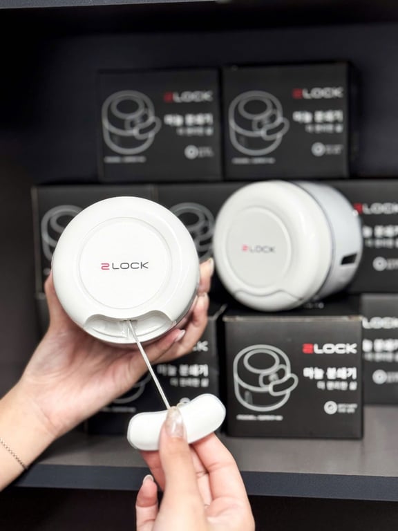 máy xay tỏi kéo tay 2LOCK Korea