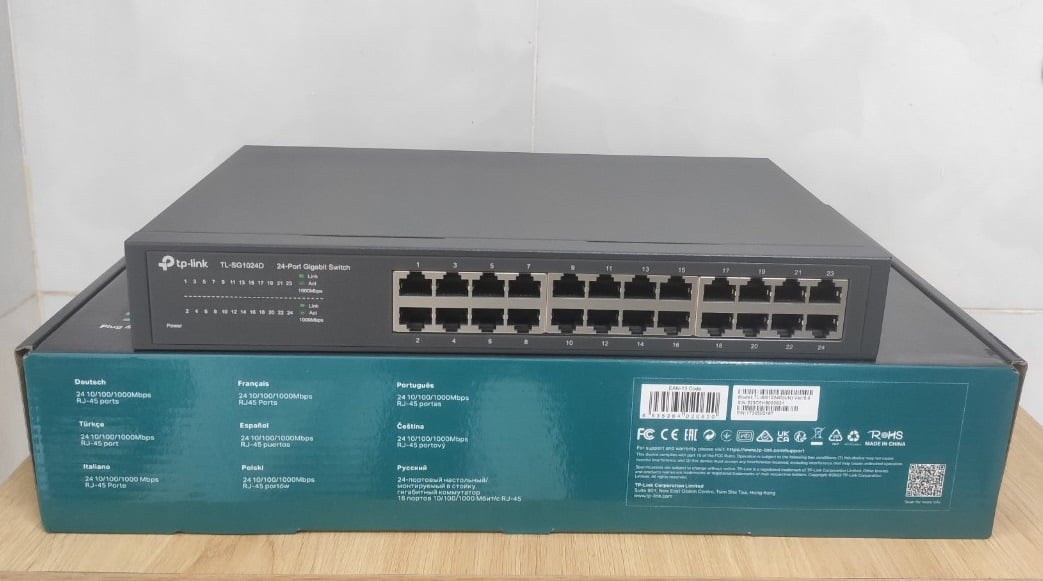 Switch TP-Link TL-SG1024D (Gigabit (1000Mbps)/ 24 Cổng/ Vỏ Thép)