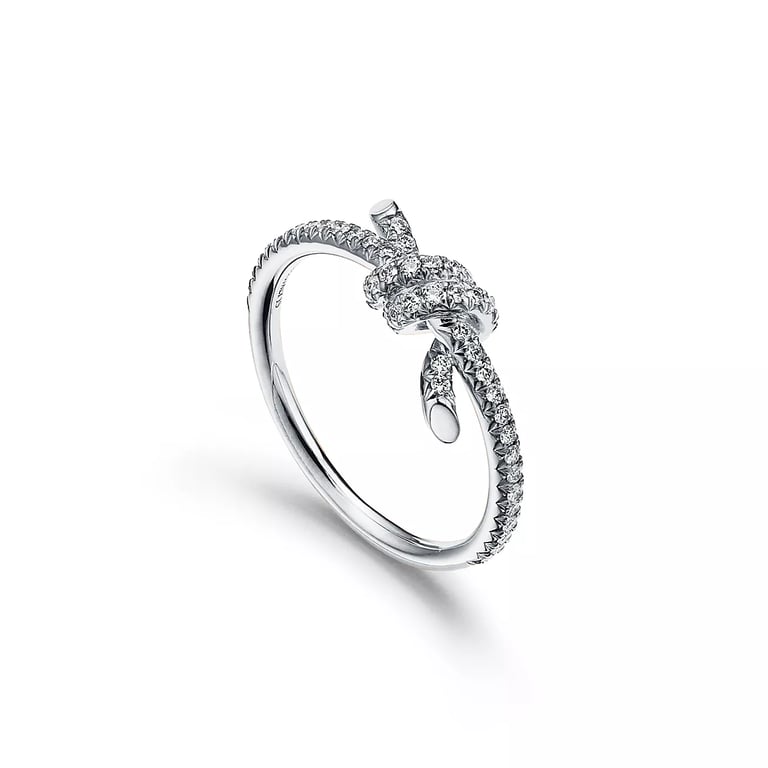 Tiffany Knot Double Row Ring 002