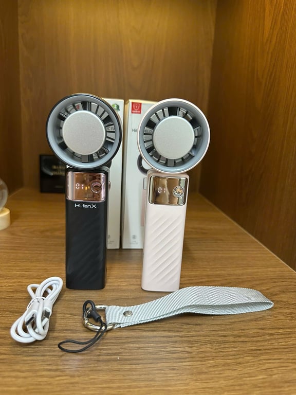 Quạt cầm tay tích điện H-Fanx Eisbar Germany – 199 tốc độ gió