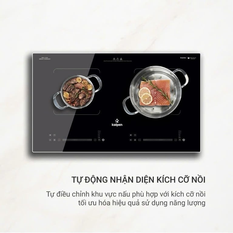 Bếp Từ Đôi Cao Cấp Kalpen Germany ICK-1666, Công Suất 4000W