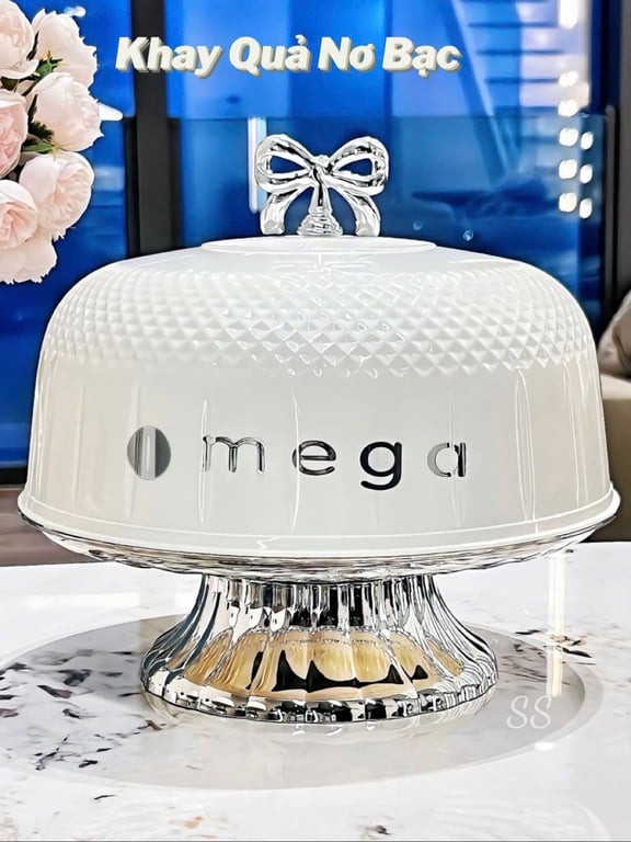 Khay đựng hoa quả trái cây đĩa đựng hoa quả bánh kẹo nhựa có đáy thoát nước cao cấp