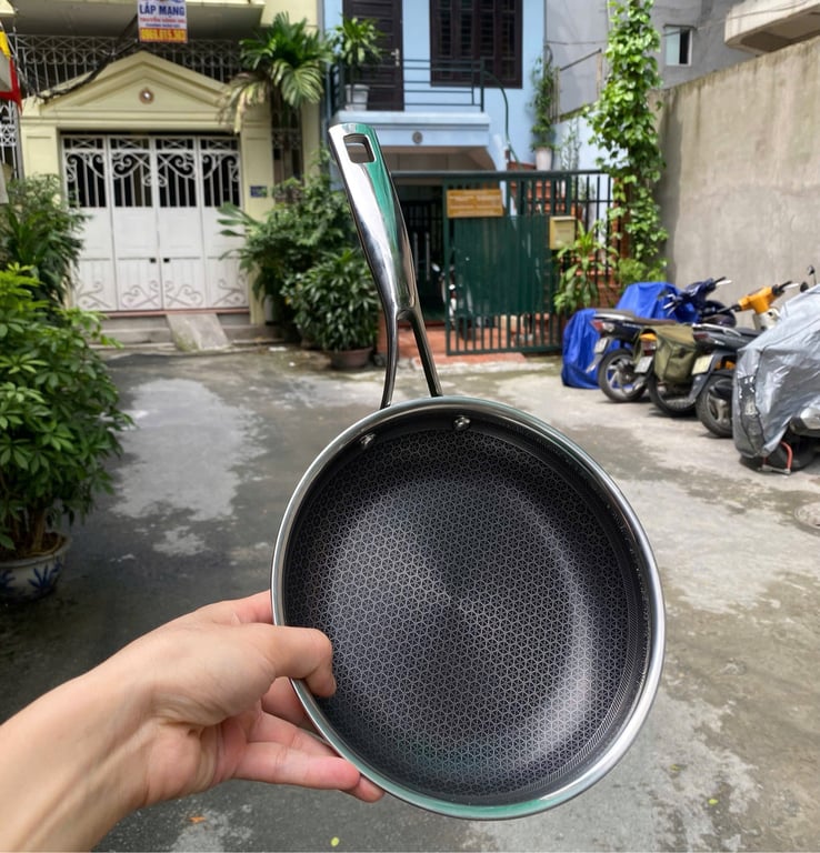 CHẢO BLACKCUBE 20CM INOX 3 LỚP ĐÁY TỪ CHỐNG DÍNH KIMS COOK