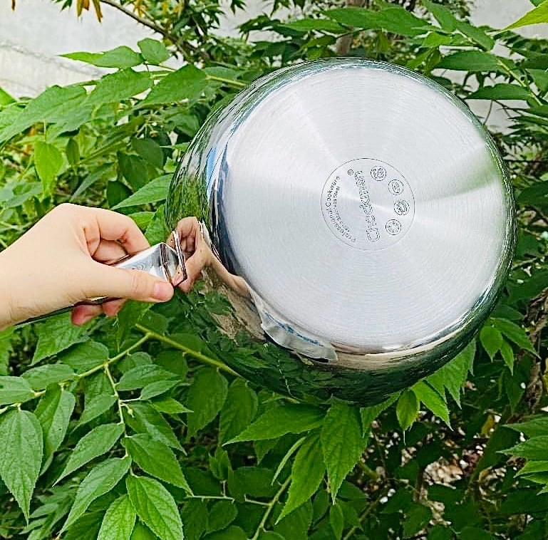 QUÁNH INOX LIỀN KHỐI CHOCKMEN 20cm và 24cm CÓ NẮP CKM46/CKM47