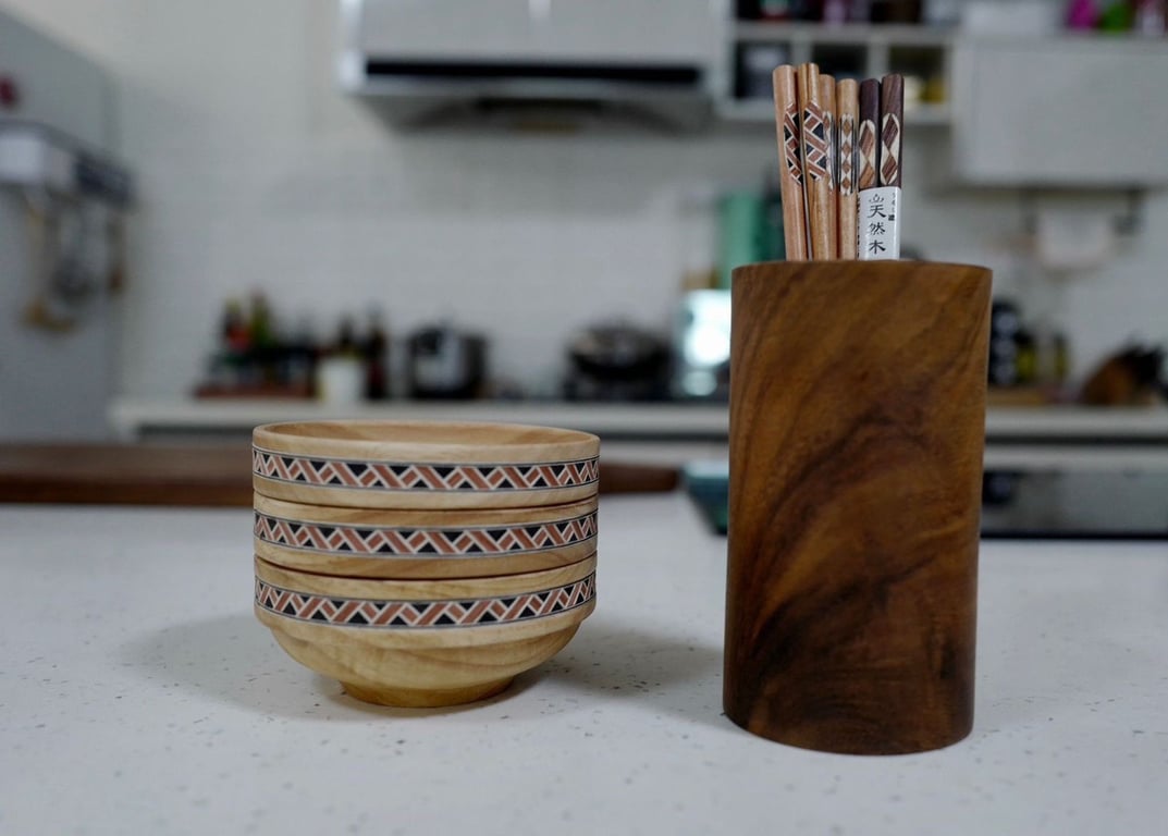 🥢🥢 Set 10 đôi đũa gỗ ÓC CHÓ Nhật Bản