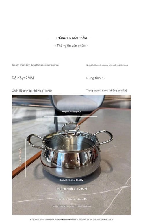 Nồi táo tai đôi Chockmen 14cm - C855