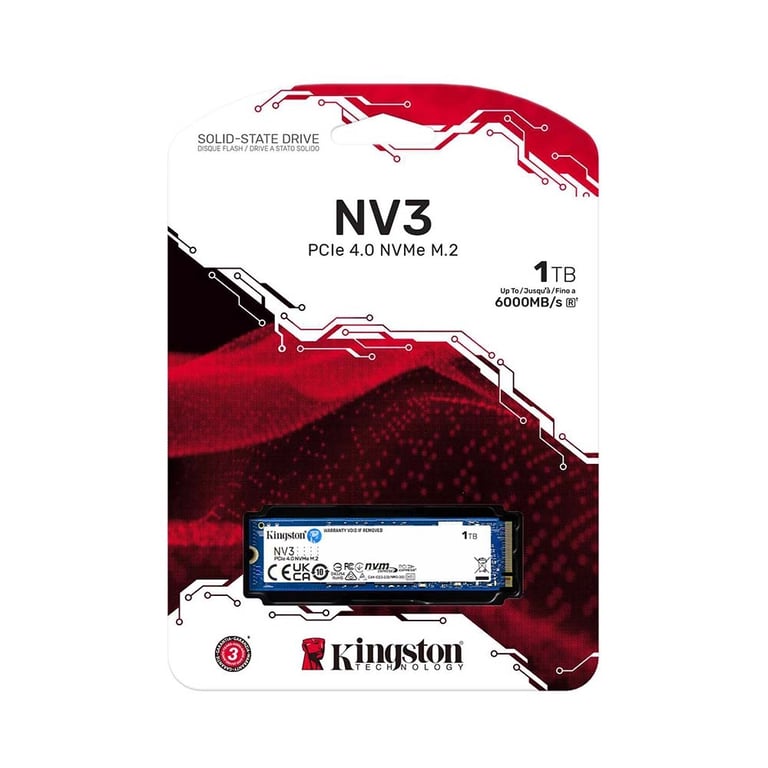 Ổ Cứng SSD Kingston NV3 1TB M.2 PCIe Gen4 x4 NVMe - (SNV3S/1000G)