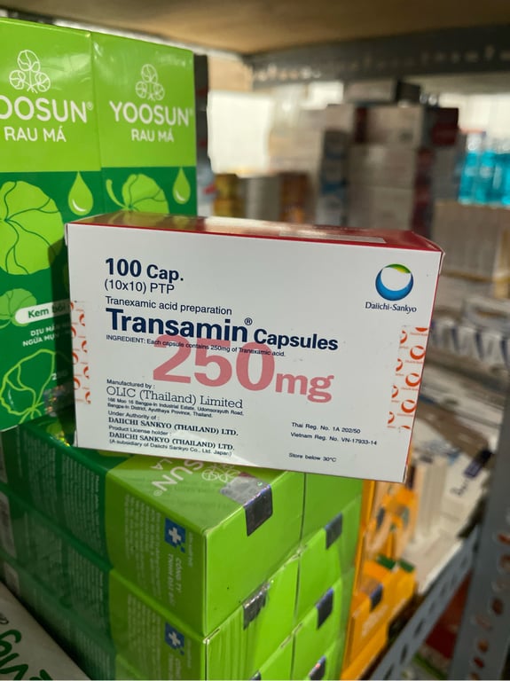Transamin 250 thái Lan h/100v