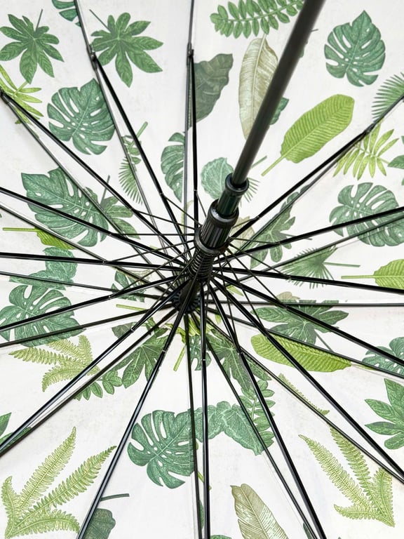 Ô tự động cán dài 16 nan Tropical leaf Kaiyo