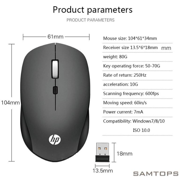 Chuột không dây HP S1000 WIRELESS MOUSE