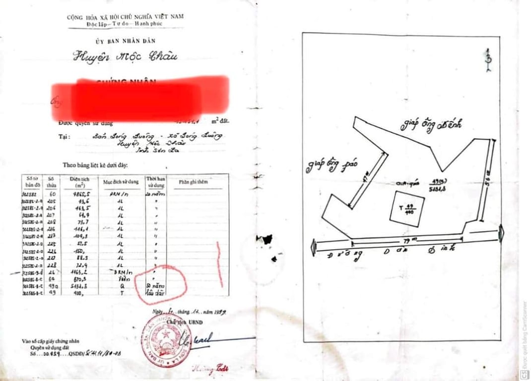 Vân Hồ - Sơn La (1500m2)