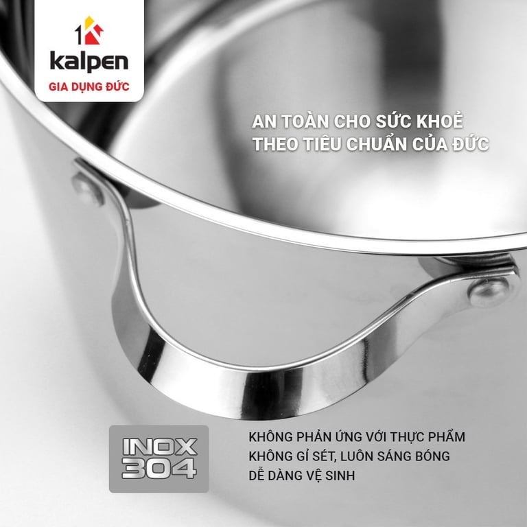 🇩🇪 NỒI LUỘC GÀ INOX 304 CAO CẤP 5 ĐÁY KALPEN LERMAT 28CM 30CM