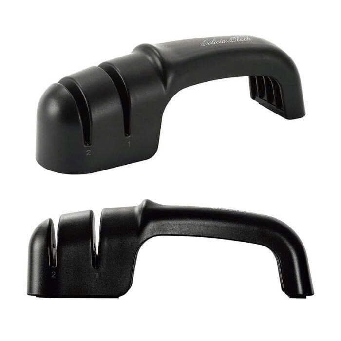 Dụng cụ mài dao 2 cấp độ cao cấp DELICIAS Black Nhật Bản