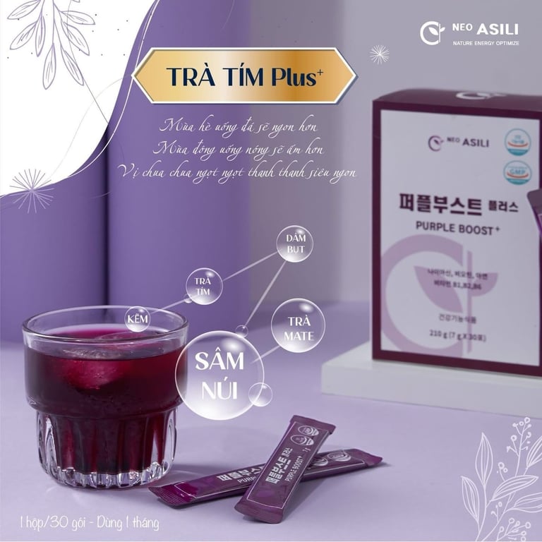 Trà tím vitamin tổng hợp