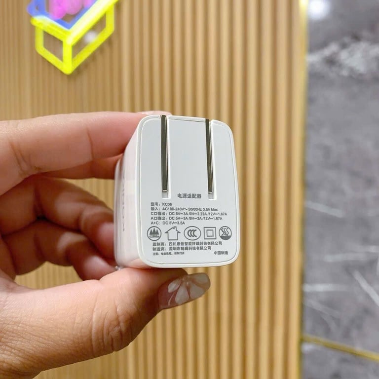 Củ sạc nhanh KONKA KC06 – 2 cổng PD20W + QC3.0 xịn sò