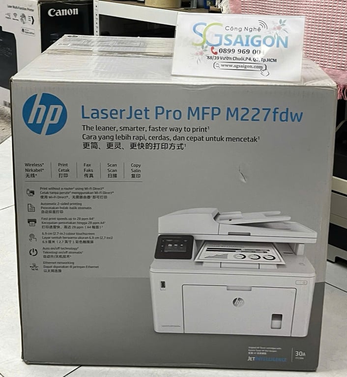Máy In Đa Năng Trắng Đen Hp Laserjet Pro M227fdw (G3Q75A) - Hàng Chính Hãng