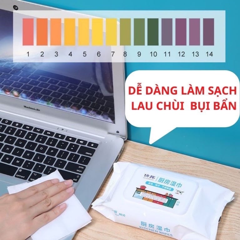 Set 5 gói giấy lau bếp Kitchen Wipe - Lau dầu mỡ SIÊU TỐC