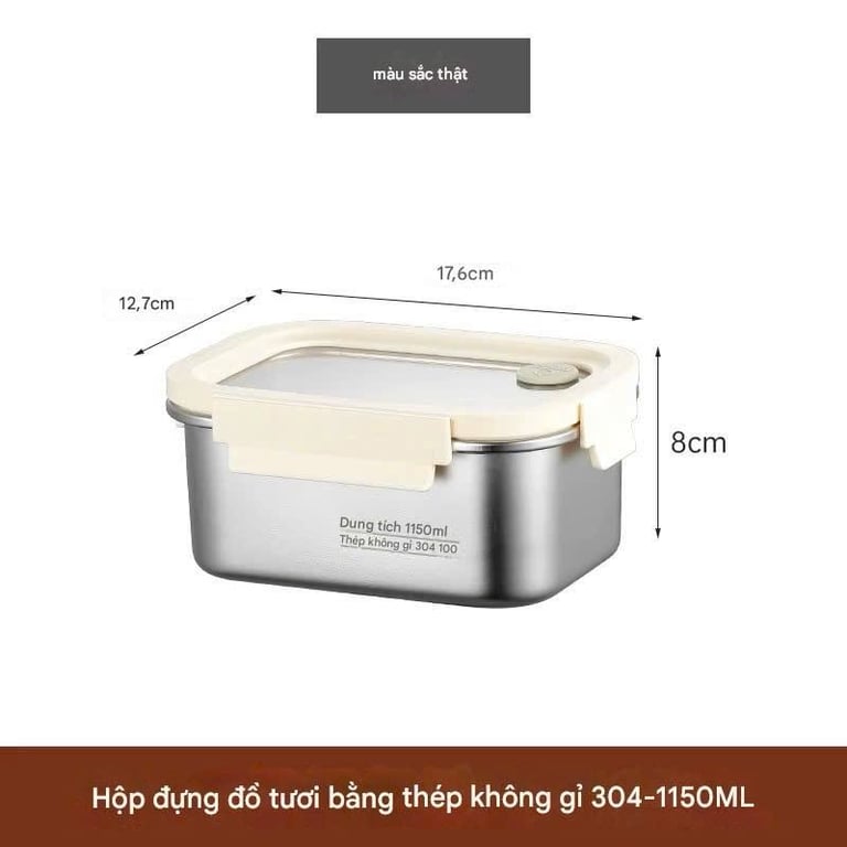 Hộp đựng thực phẩm inox 304 - RK831