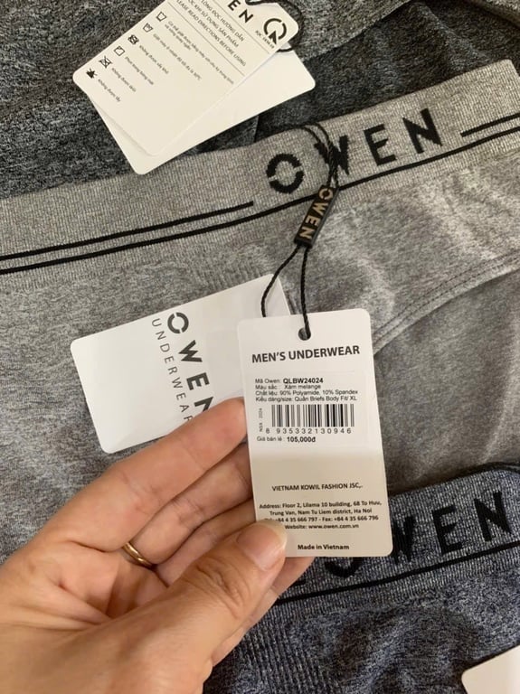 Quần chip nam Owen