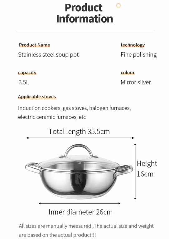 Nồi hai quai Lunkai 24cm -26cm