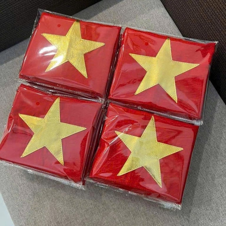 combo mũ + khăn choàng lá cờ VN