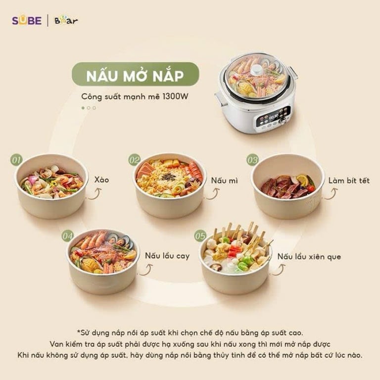nồi áp suất Bear 4L SB-AS40W