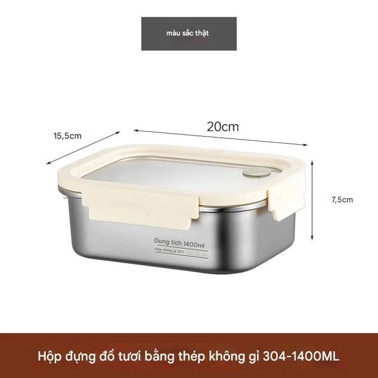 Hộp đựng thực phẩm inox 304 - RK831